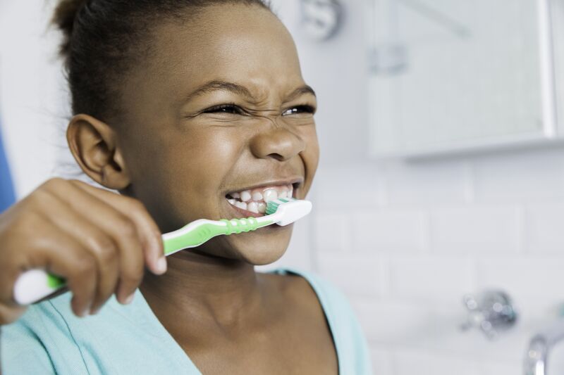 Rosenthal Family Dentistry Little Girl Brushing Her Teeth